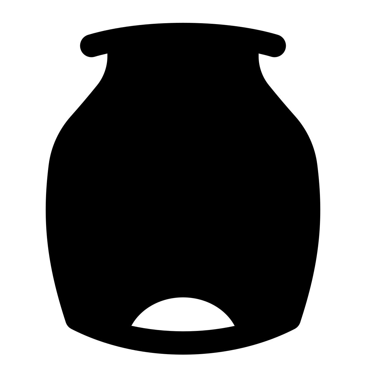 puffy filled style tarro icon