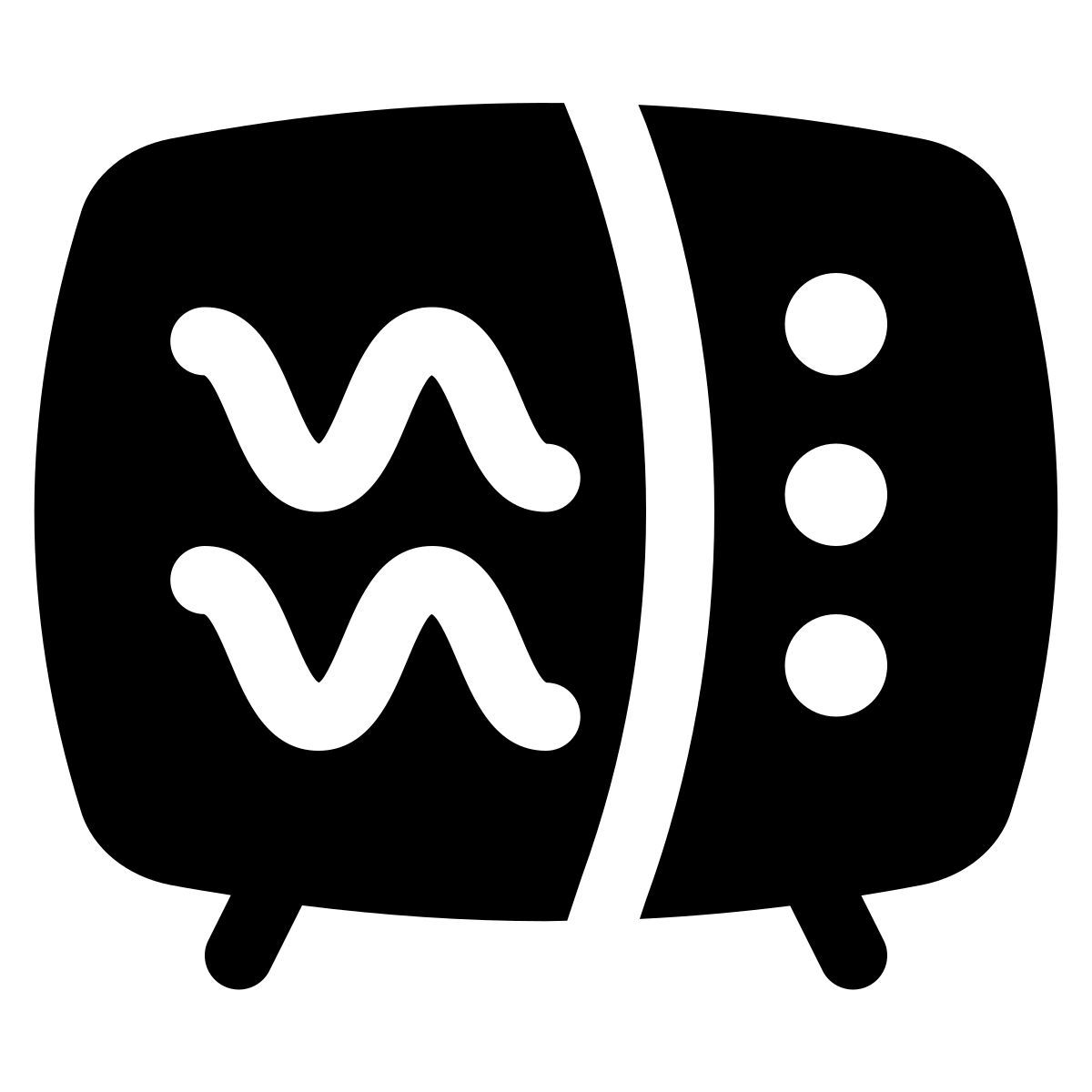 puffy filled style cuisson icon