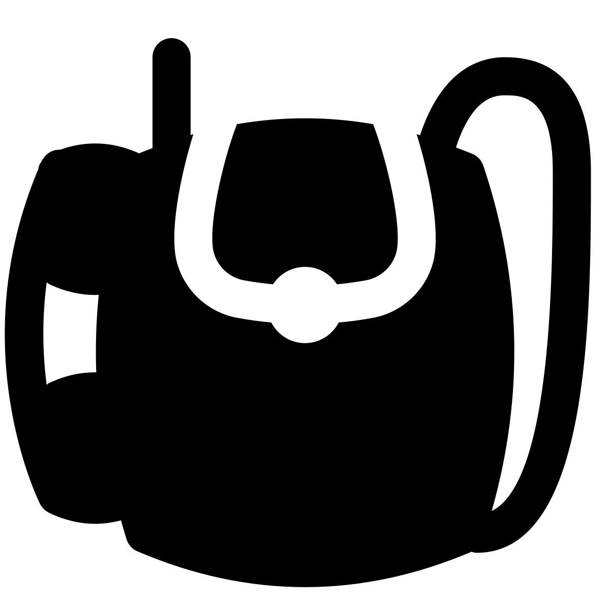 puffy filled style militärfunkgerät icon