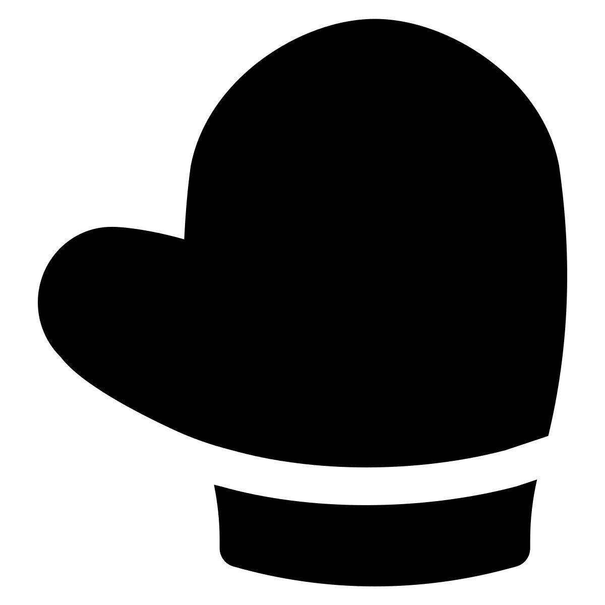 puffy filled style moufles icon