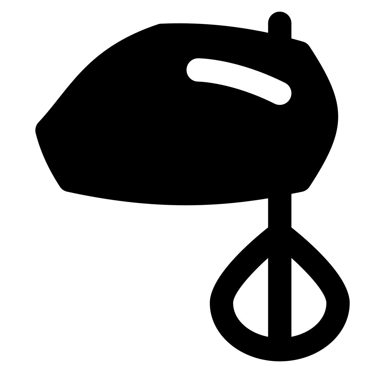 puffy filled style rührgerät icon