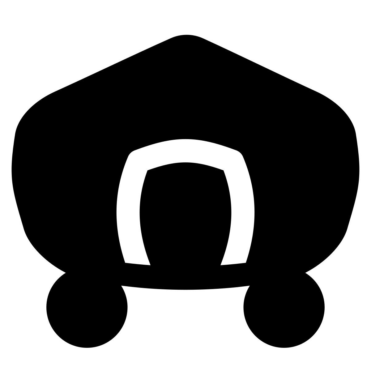 puffy filled style mobile home icon
