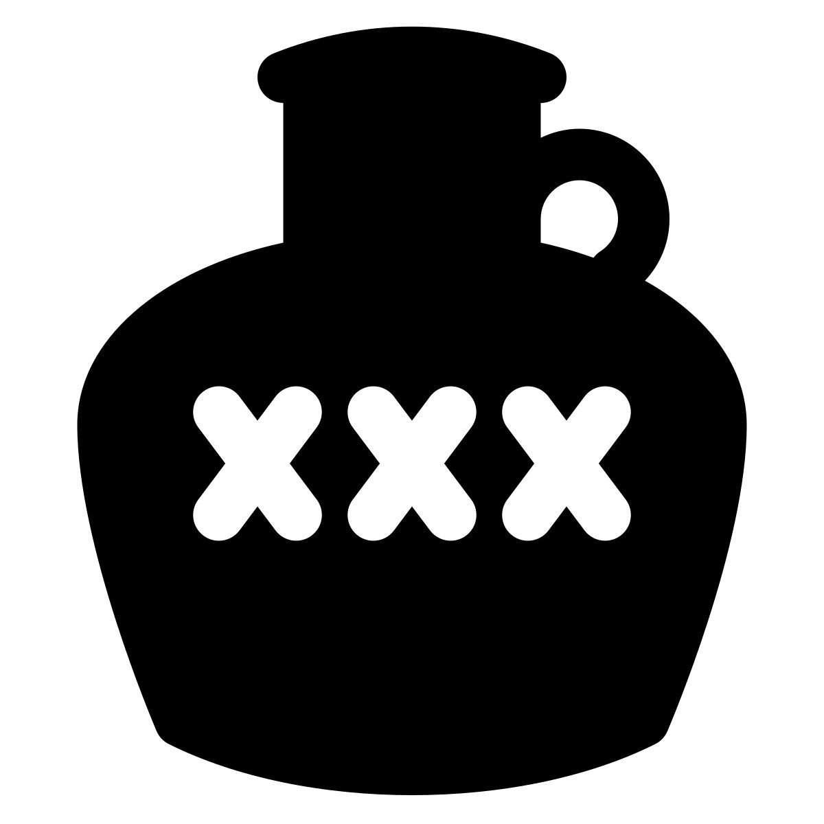 puffy filled style 문신 주전자 icon