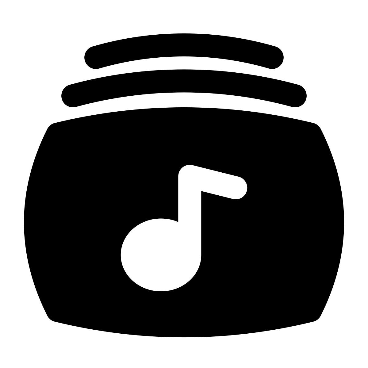 puffy filled style musikbibliothek icon