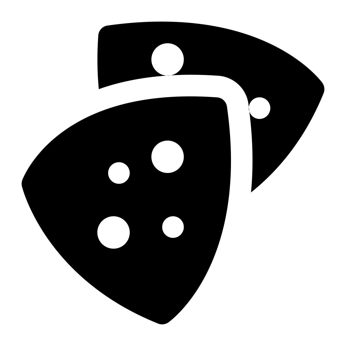 puffy filled style nachos icon