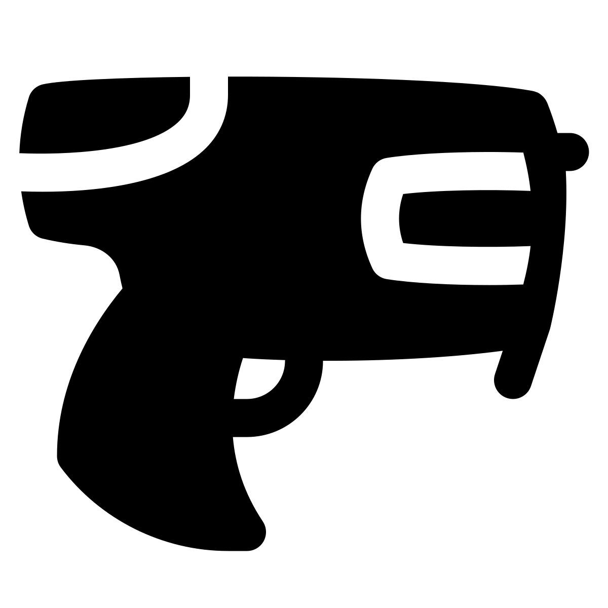 puffy filled style pistola nerf icon