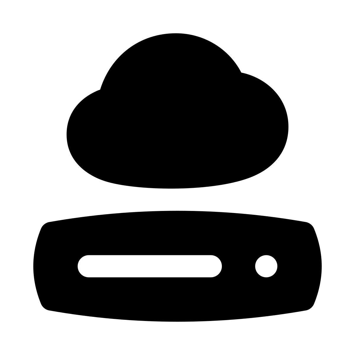 puffy filled style 네트워크 드라이브 icon