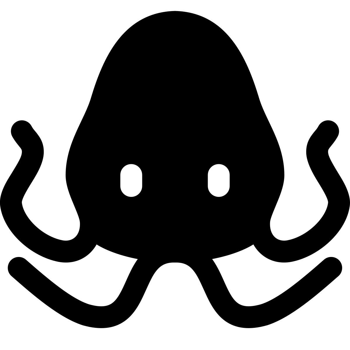 puffy filled style tintenfisch icon