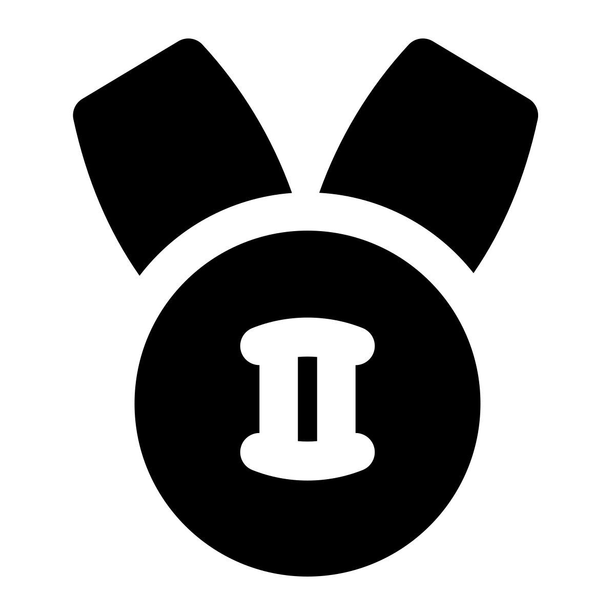 puffy filled style olympische silbermedaille icon