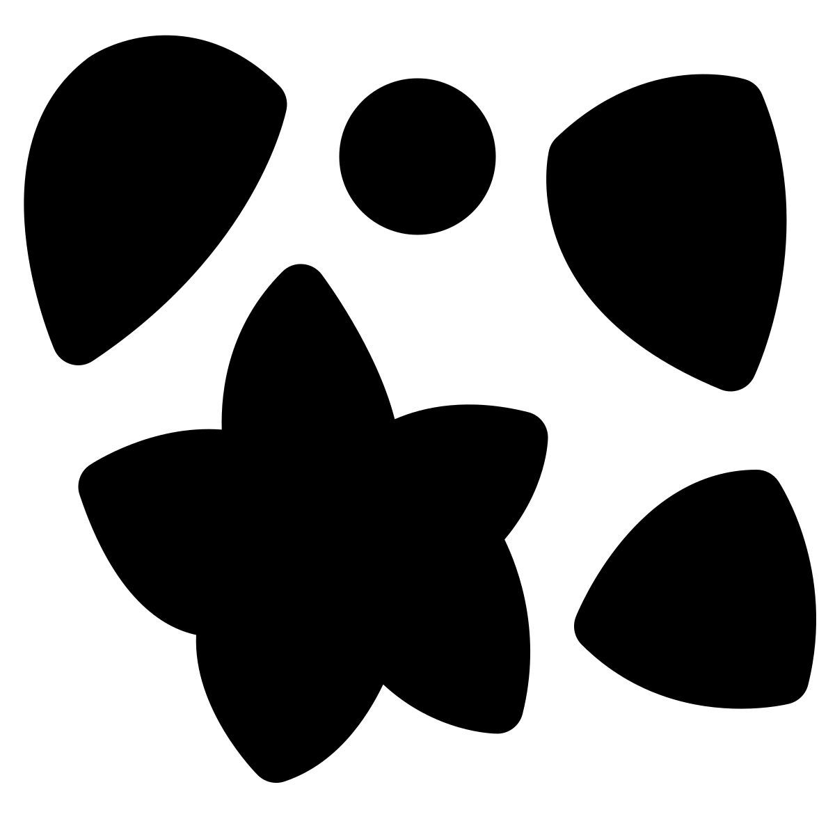 puffy filled style 粒子 icon