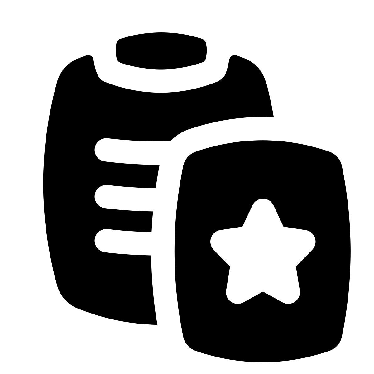 puffy filled style paste special icon