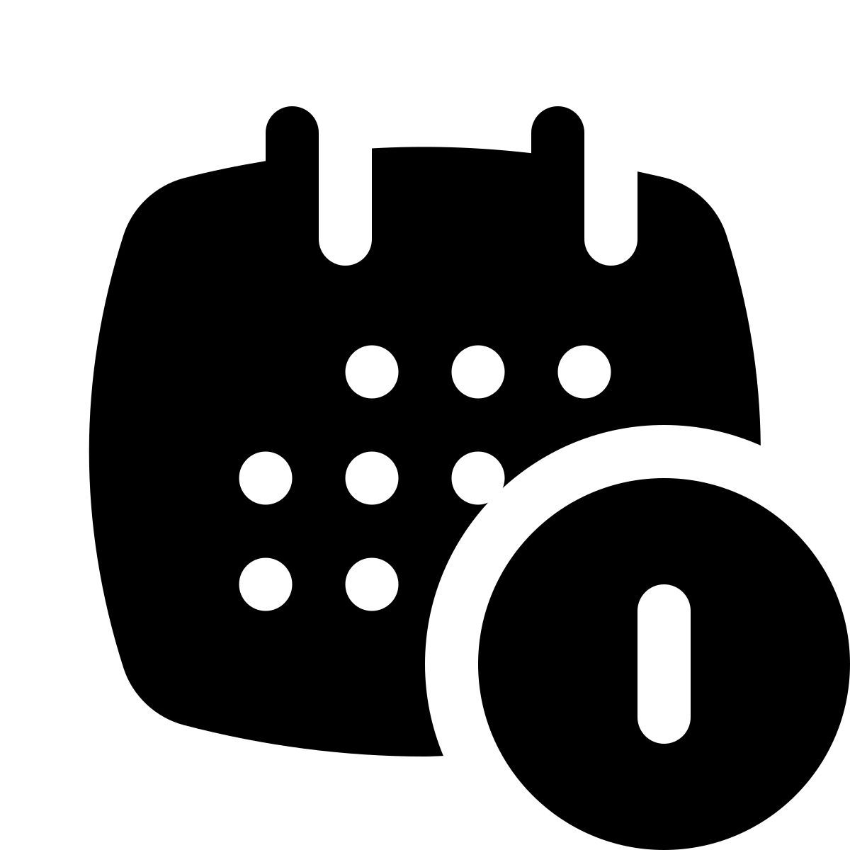 puffy filled style fecha de pago icon