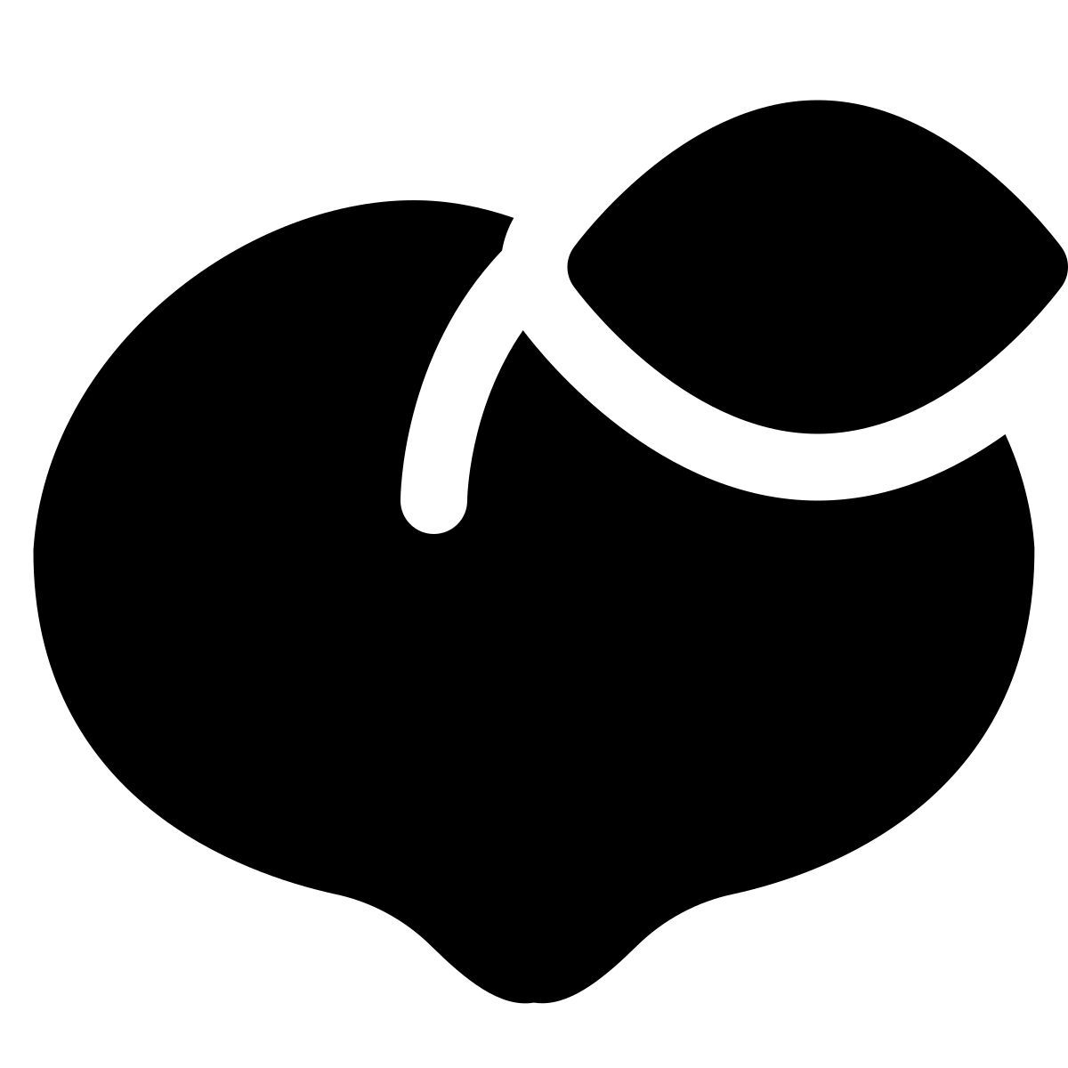 puffy filled style pêche icon