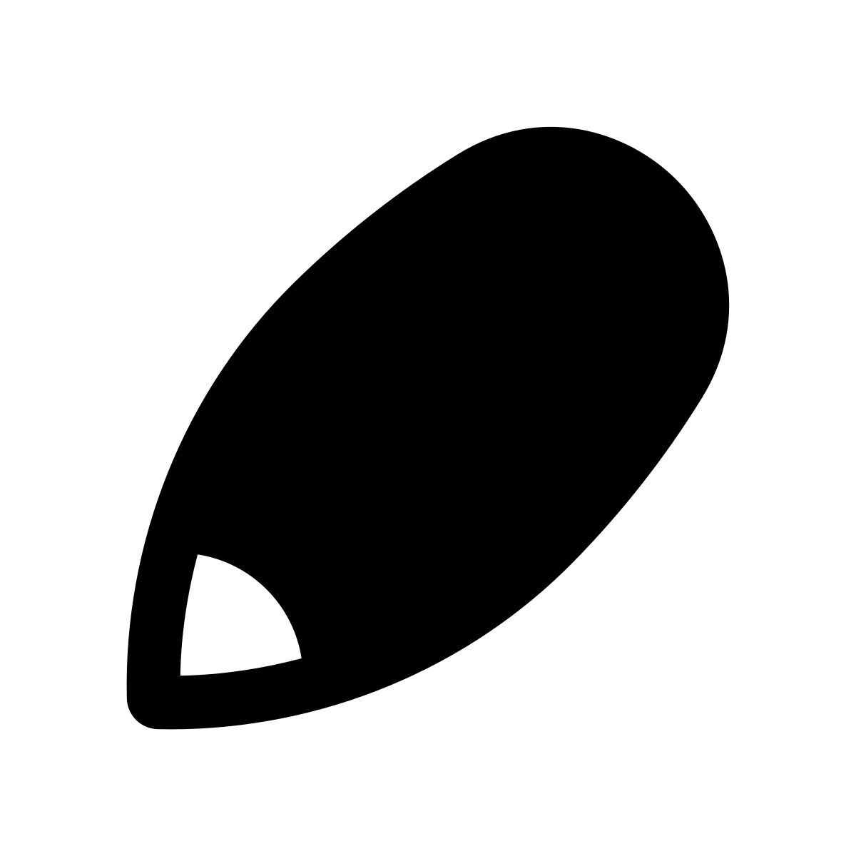 puffy filled style matita icon