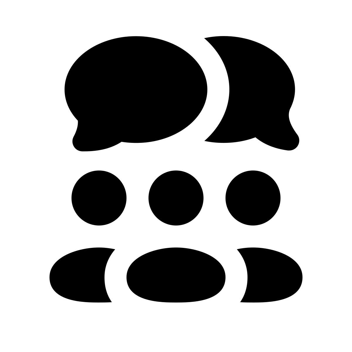 puffy filled style 함께 일하는 사람들 icon