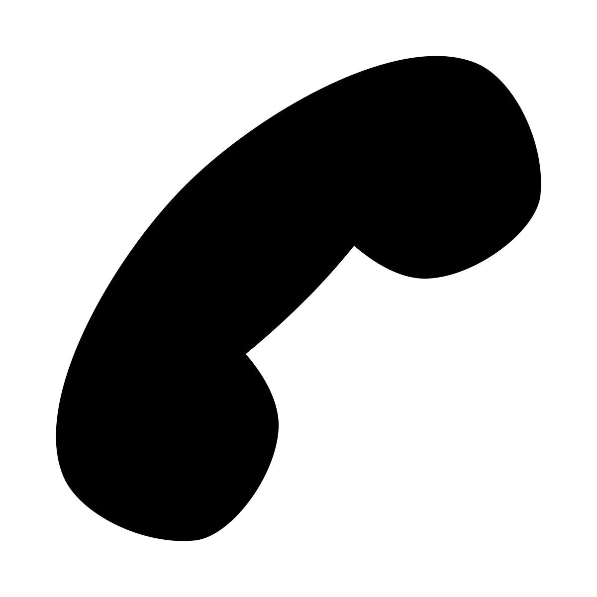 puffy filled style telefono disconnesso icon