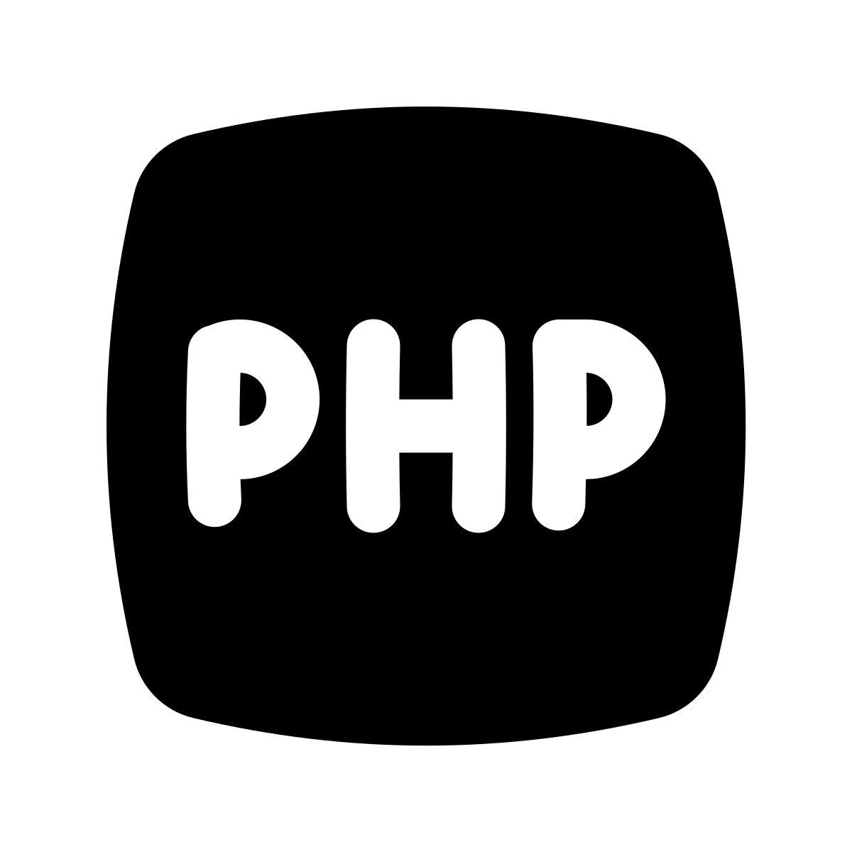 puffy filled style php icon