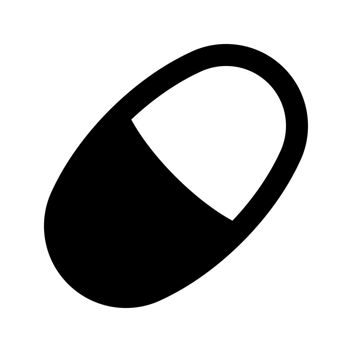 puffy filled style pille icon