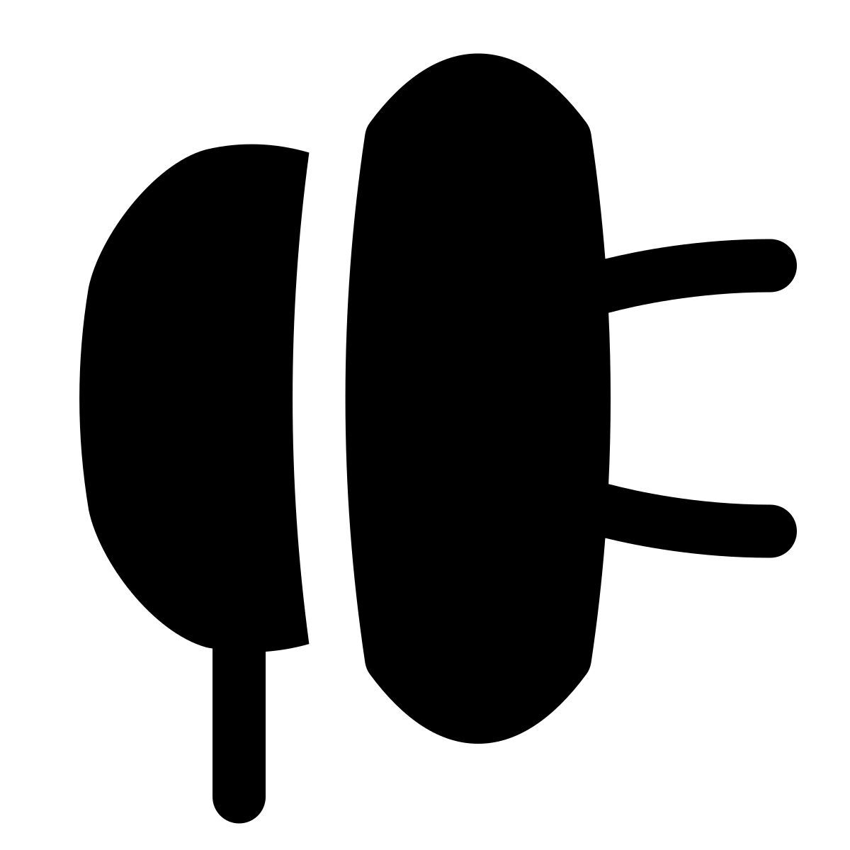 puffy filled style вилка icon