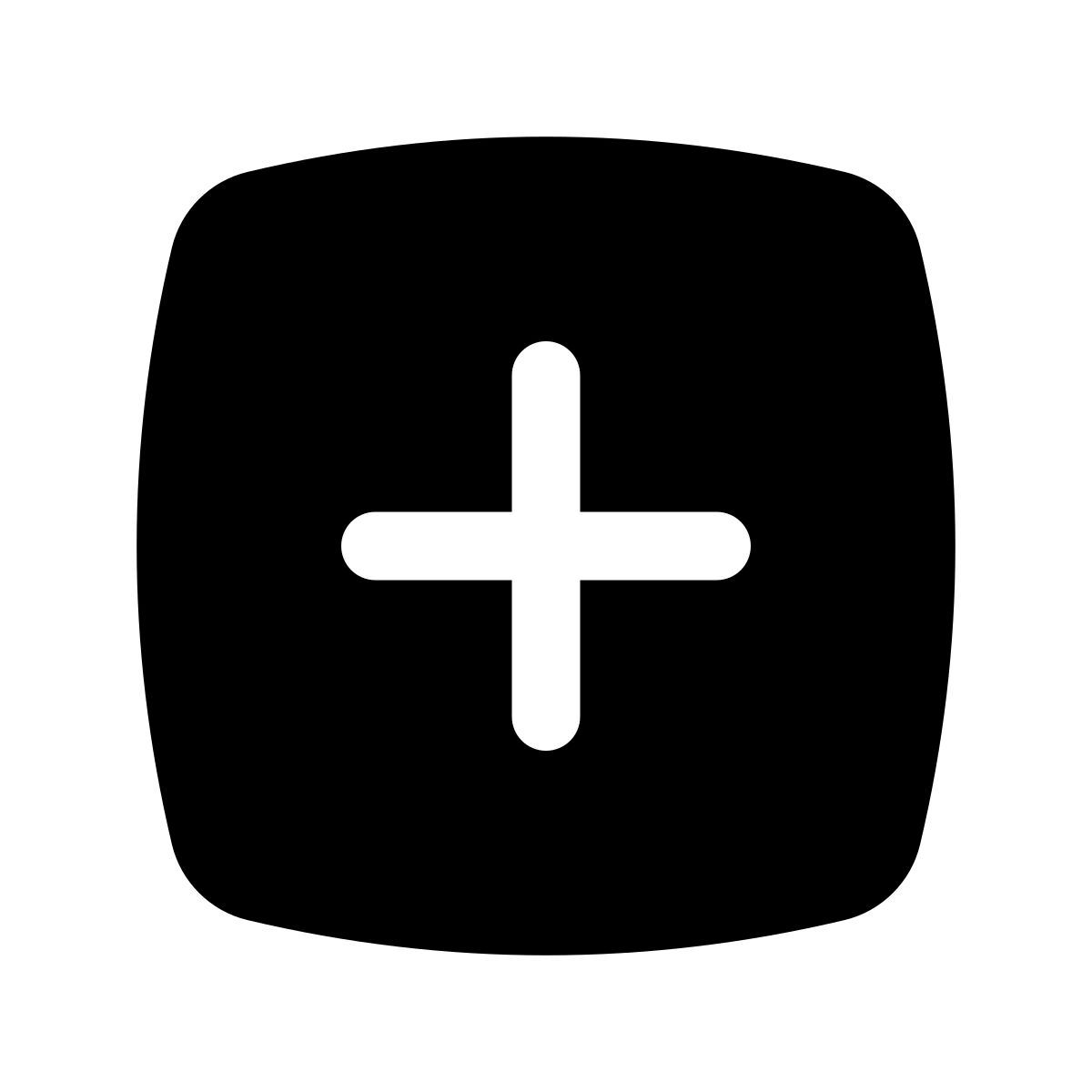 puffy filled style add new icon