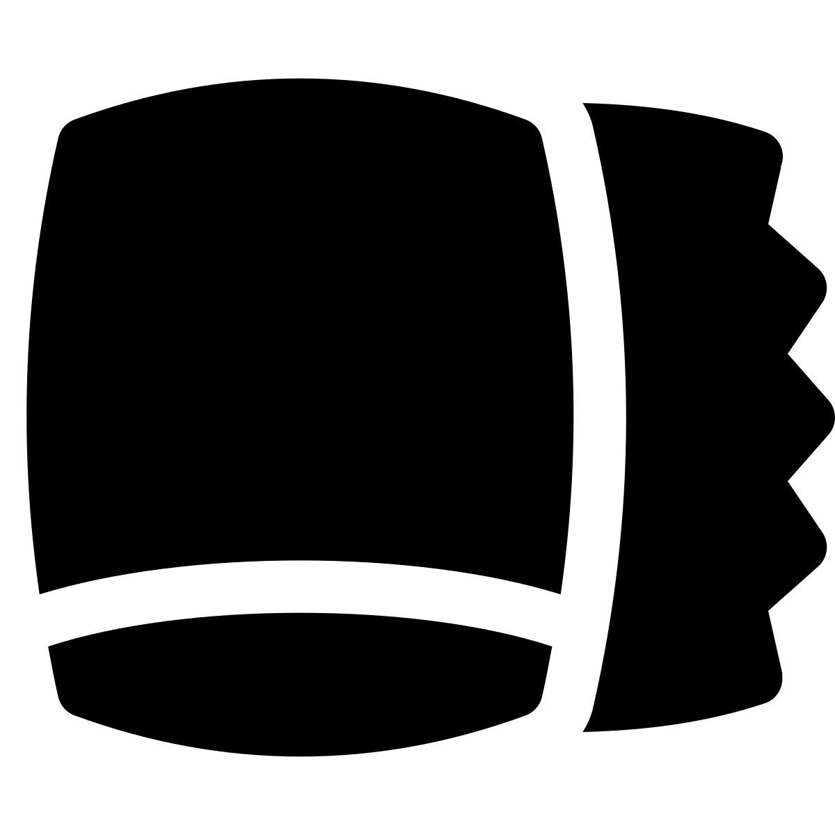 puffy filled style poliertuch icon