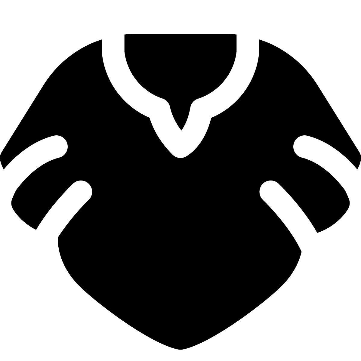 puffy filled style poncho icon