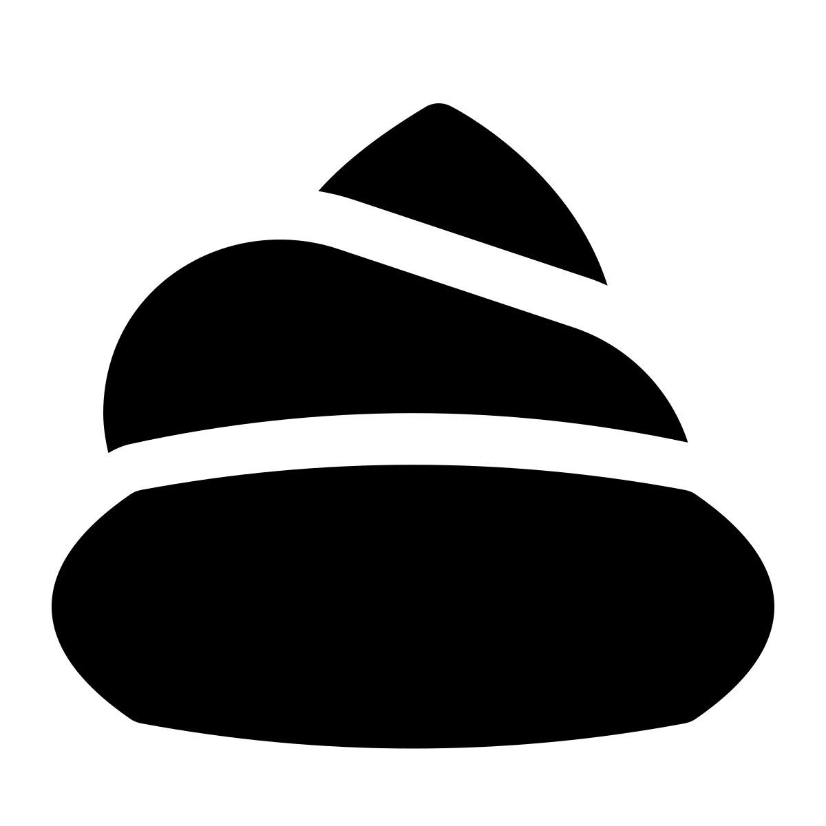 puffy filled style poo icon