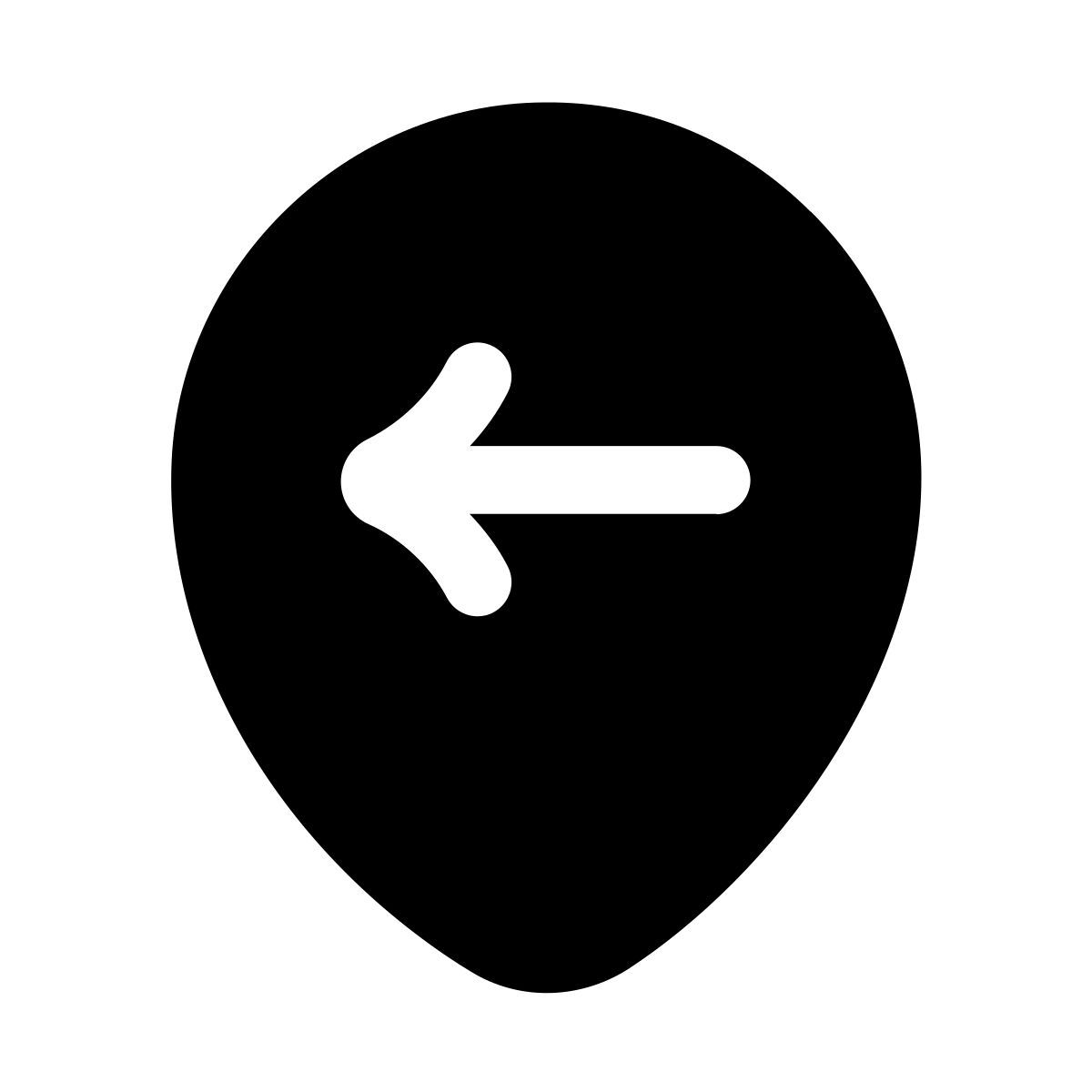 puffy filled style vorheriger ort icon