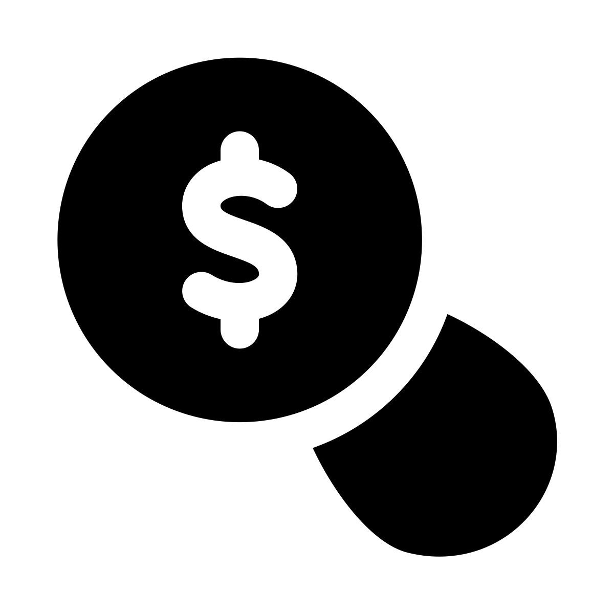 puffy filled style profit analysis icon