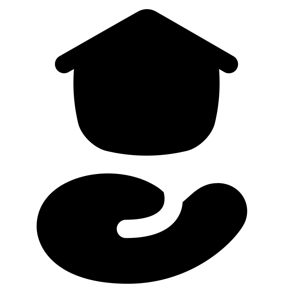 puffy filled style eigentum icon