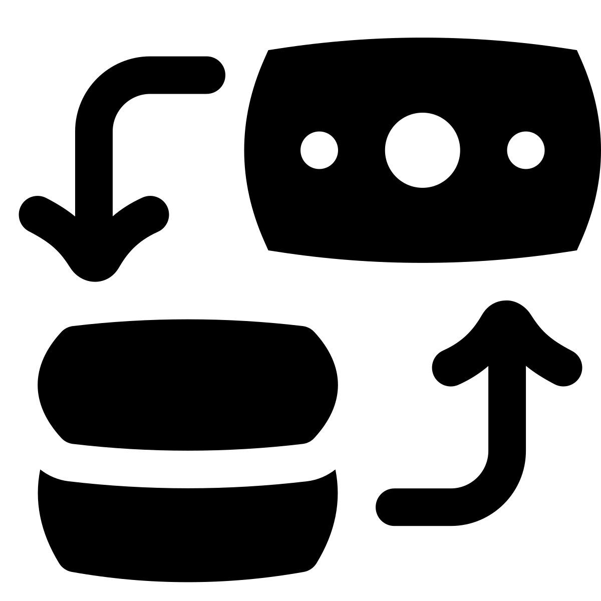 puffy filled style achat icon