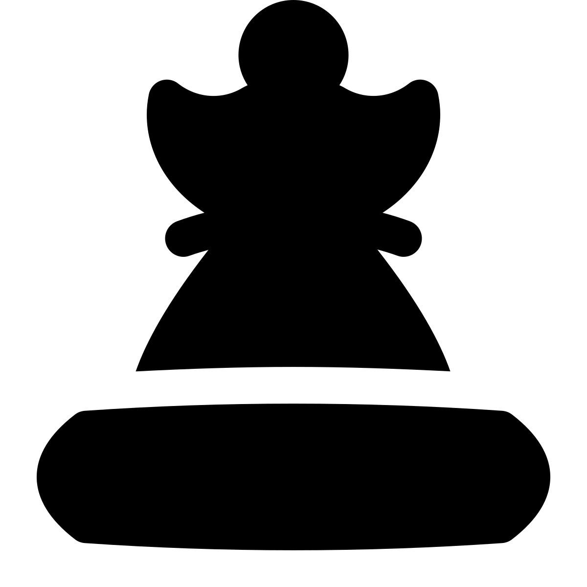 puffy filled style queen icon