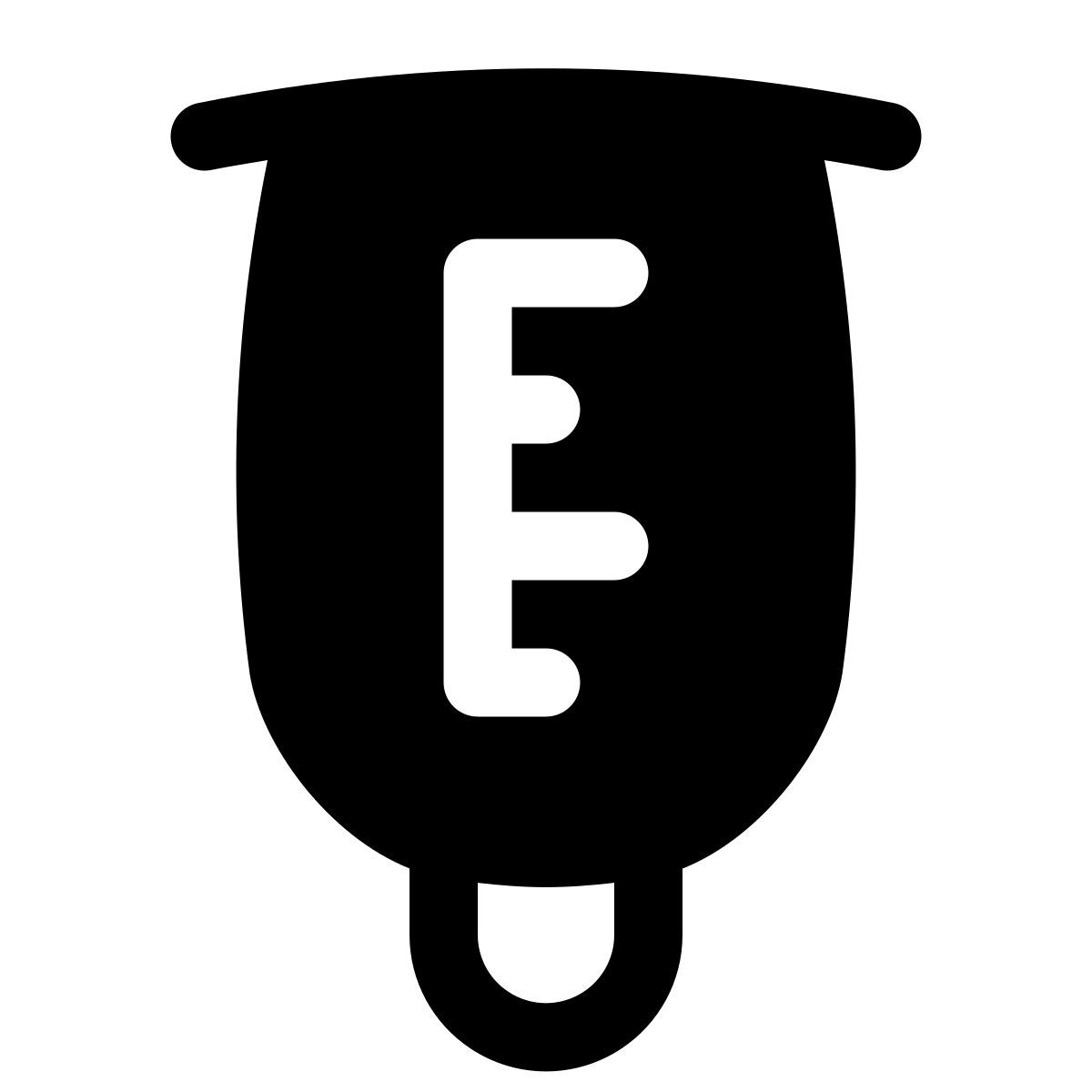 puffy filled style pluviometro icon