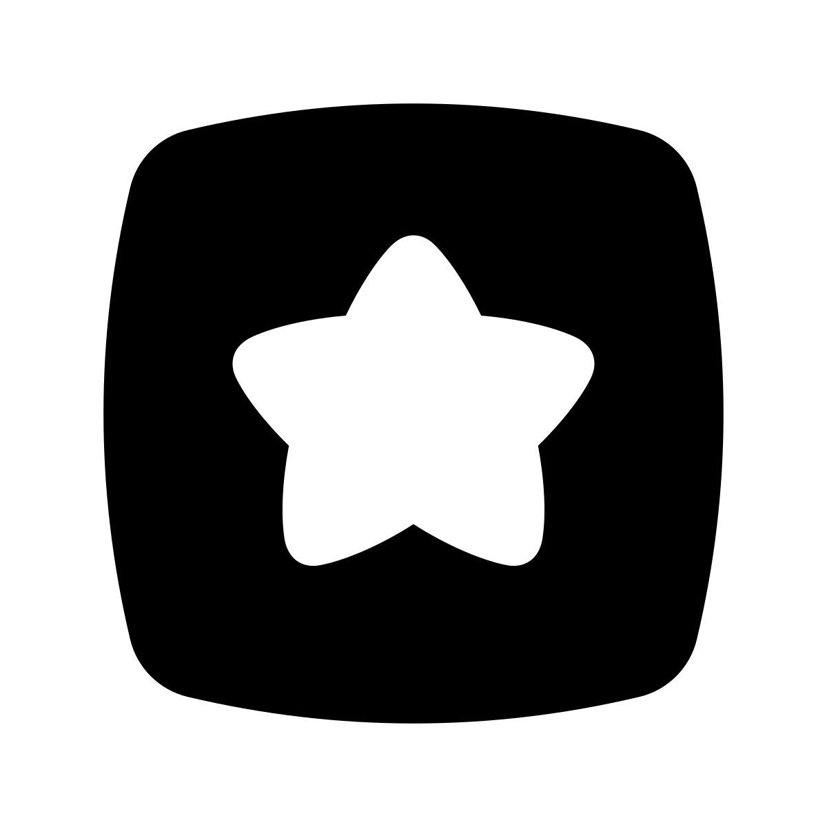 puffy filled style rating icon