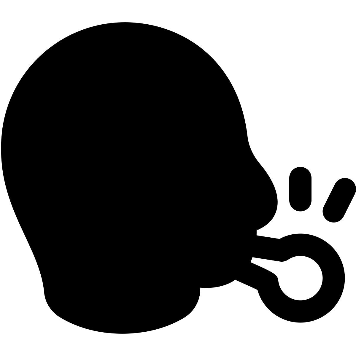 puffy filled style referee icon