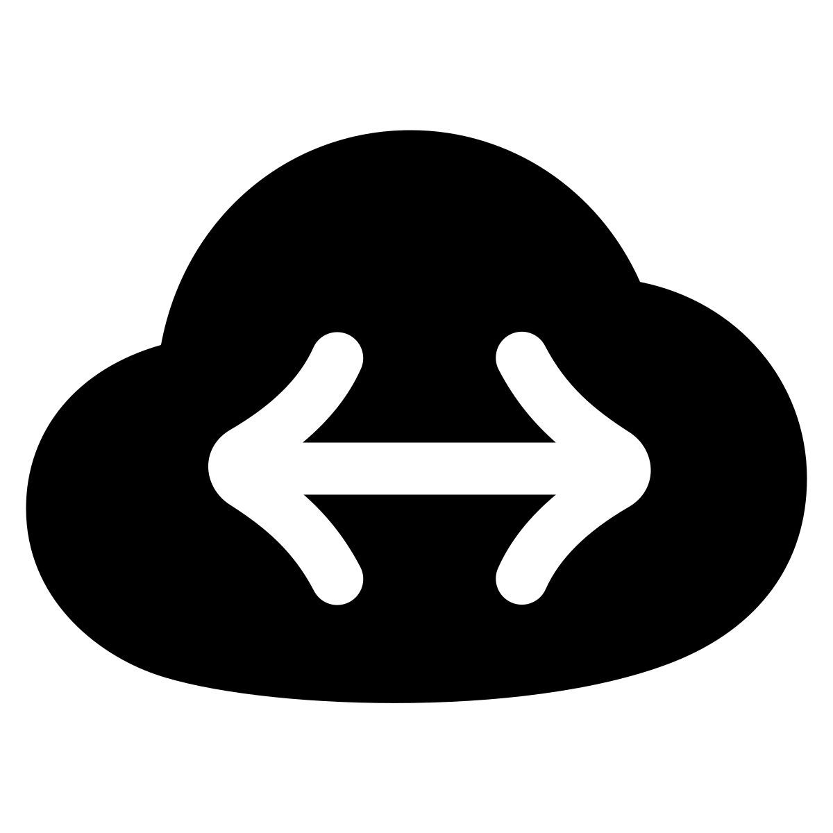 puffy filled style remote working icon