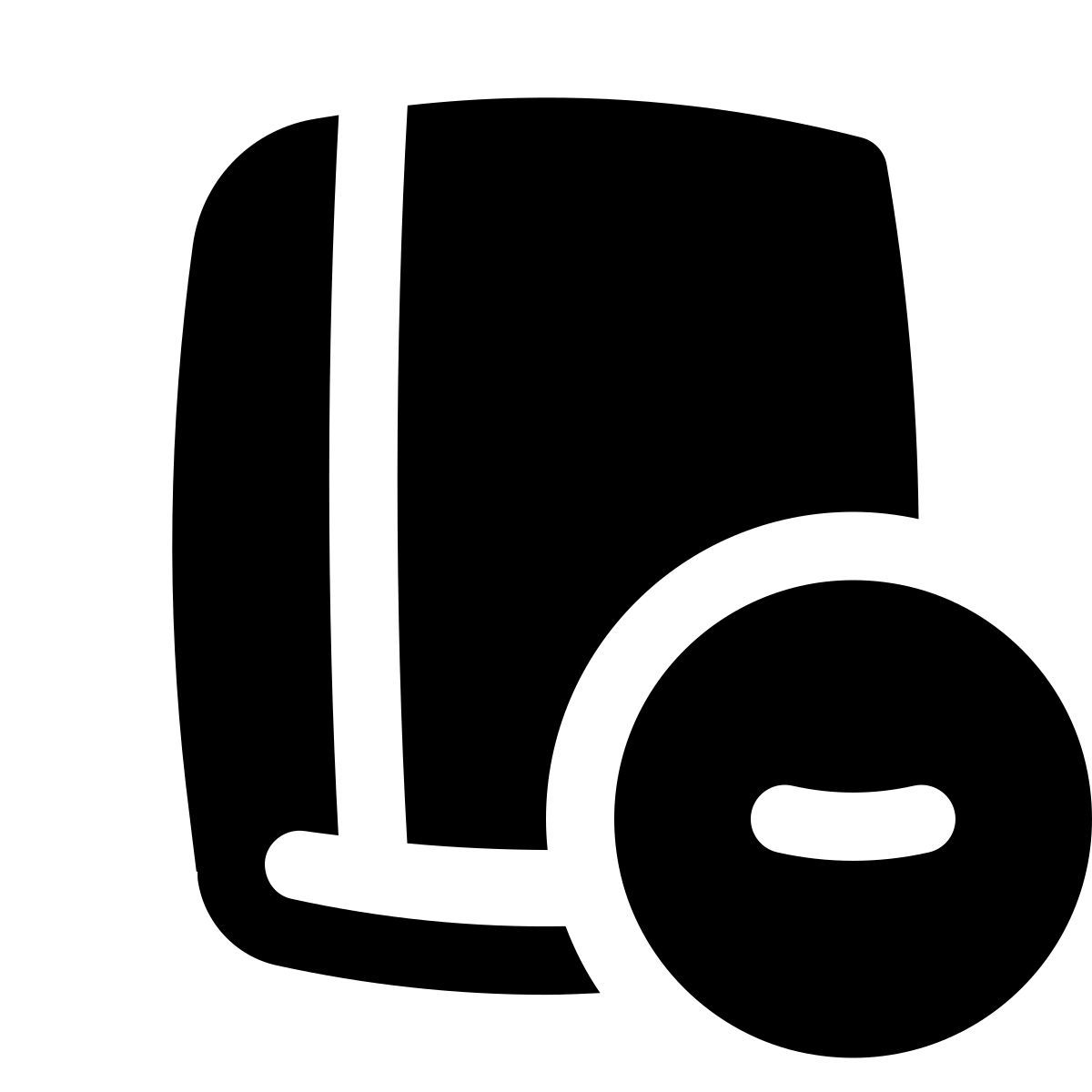 puffy filled style eliminar libro icon