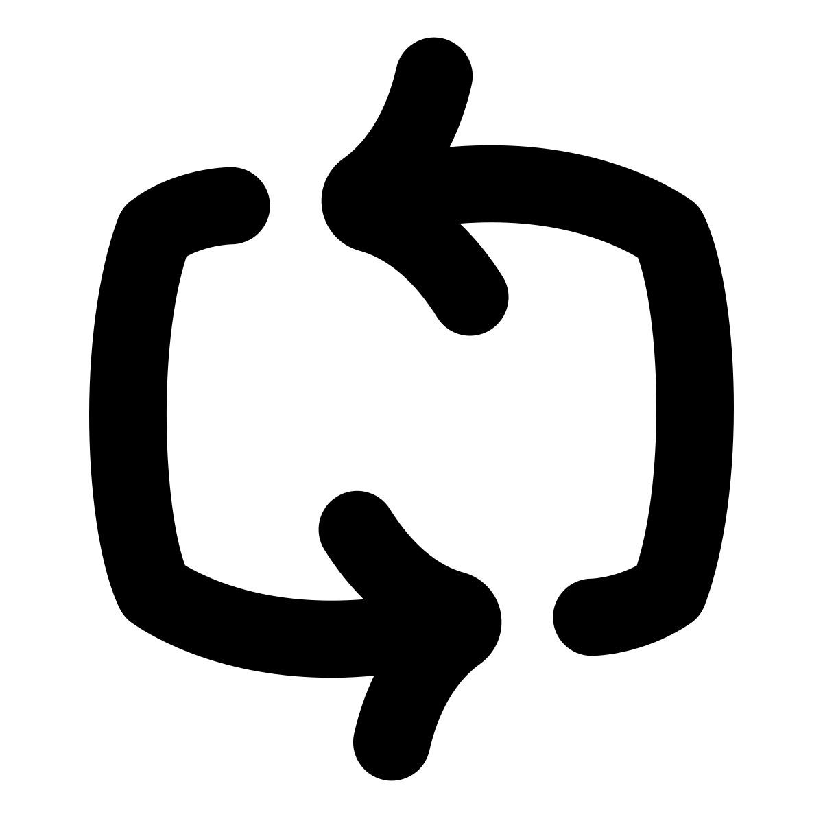 puffy filled style repeat icon