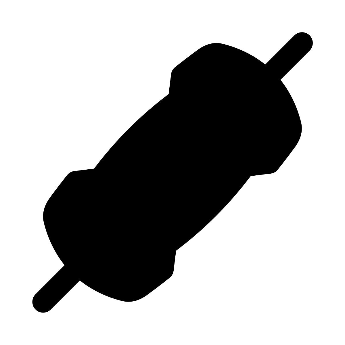 puffy filled style widerstand icon