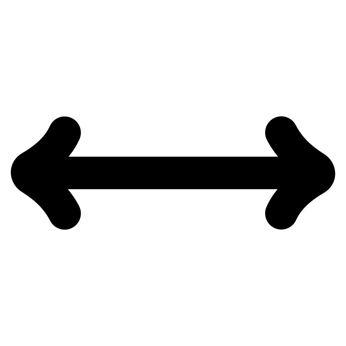 puffy filled style cambiar tamaño horizontal icon