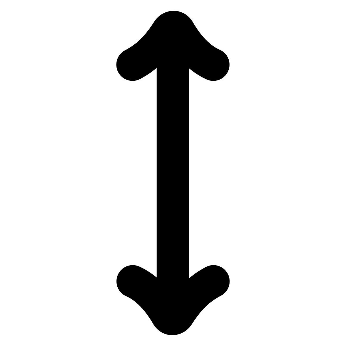 puffy filled style resize vertical icon