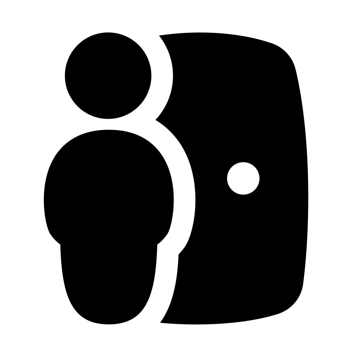 puffy filled style pensionierung icon