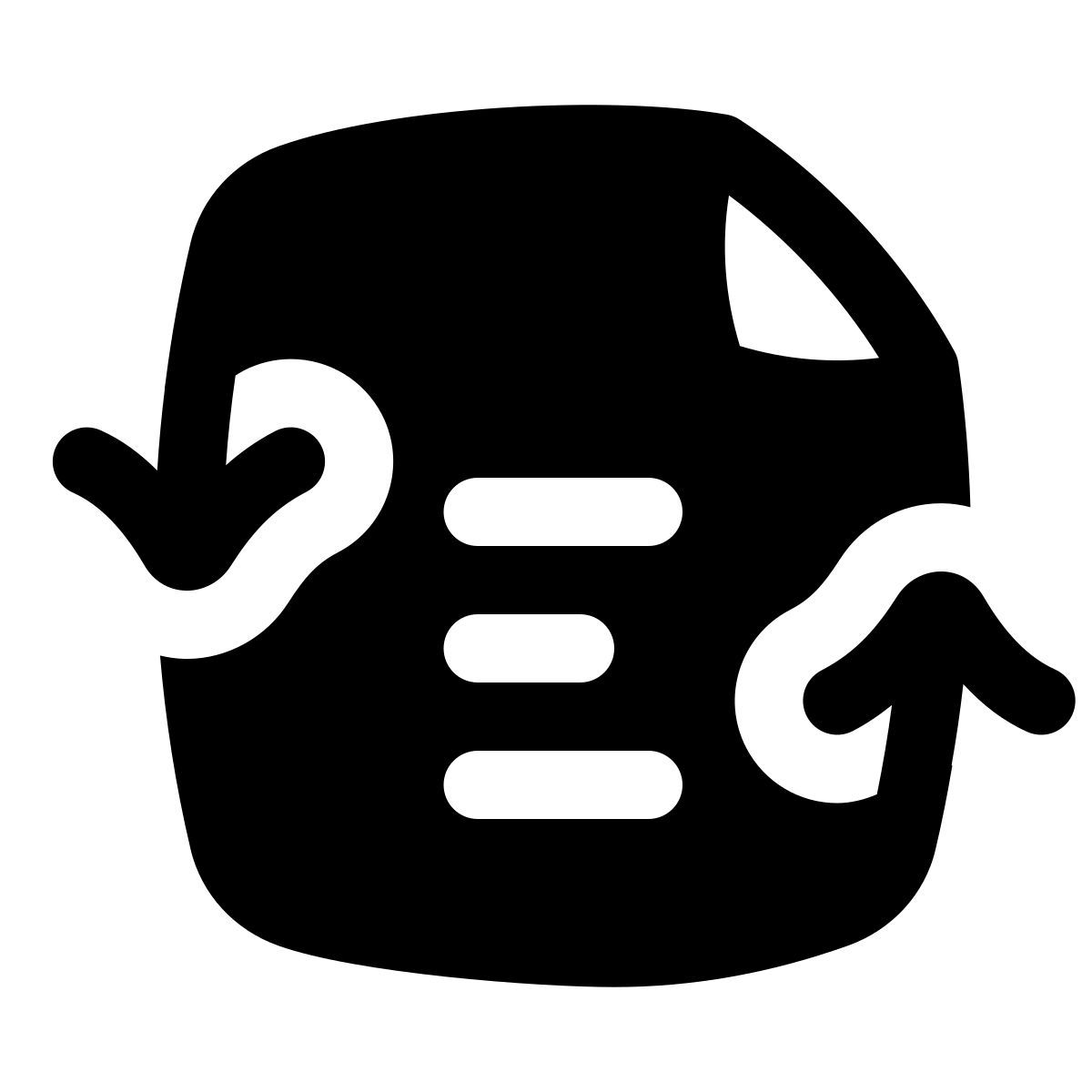 puffy filled style rich text converter icon