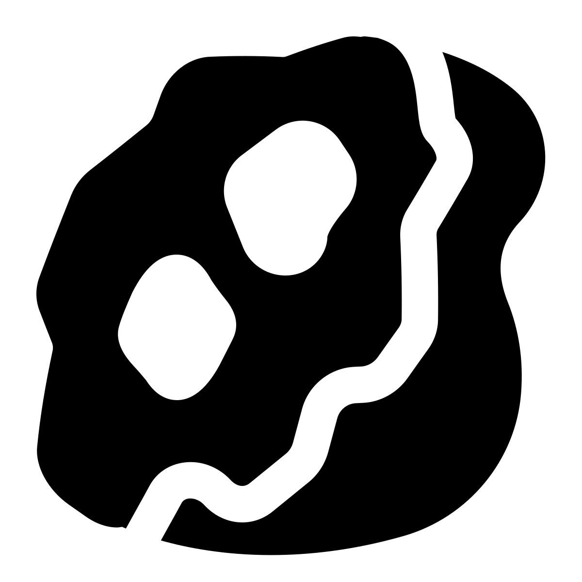 puffy filled style sasso icon
