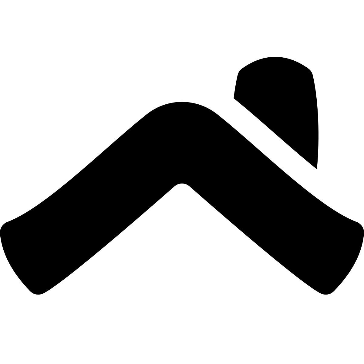 puffy filled style dachdecken icon