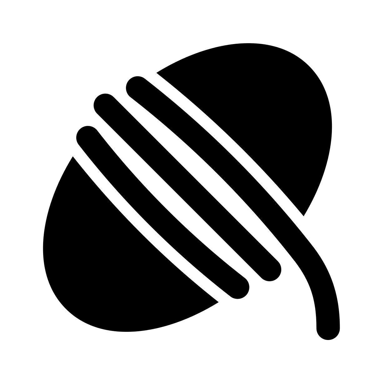 puffy filled style 绳 icon