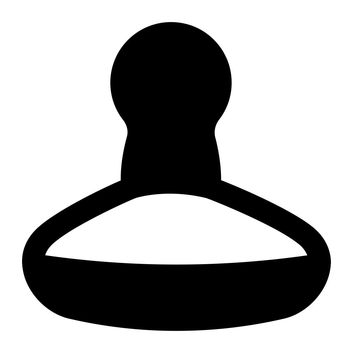 puffy filled style rubber stamp icon