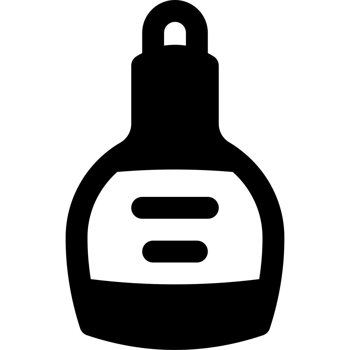 puffy filled style rum icon