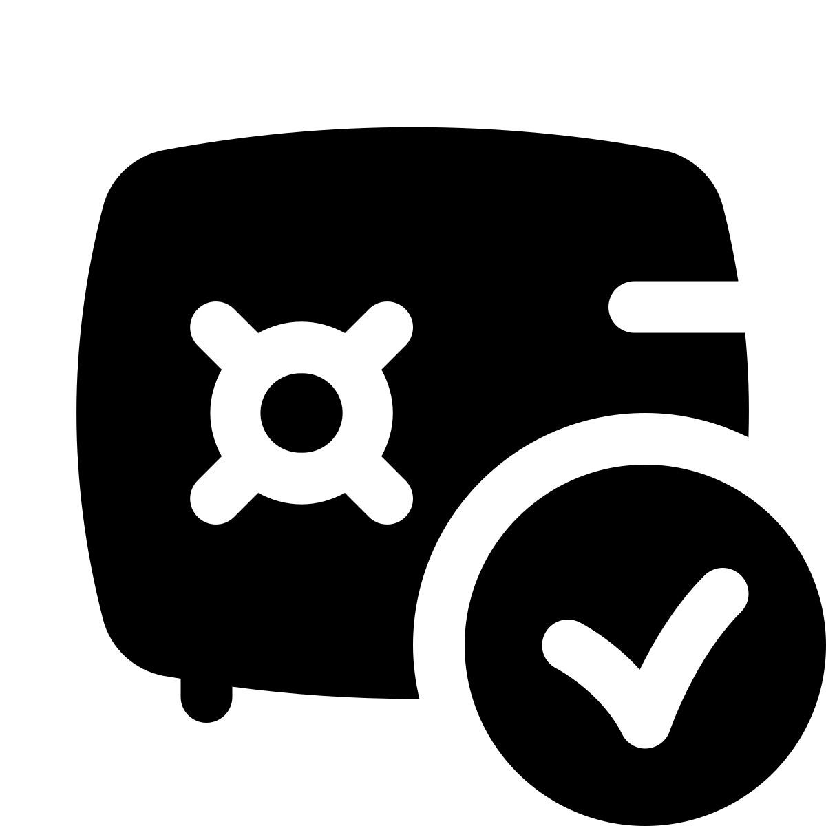 puffy filled style cofre fechado icon