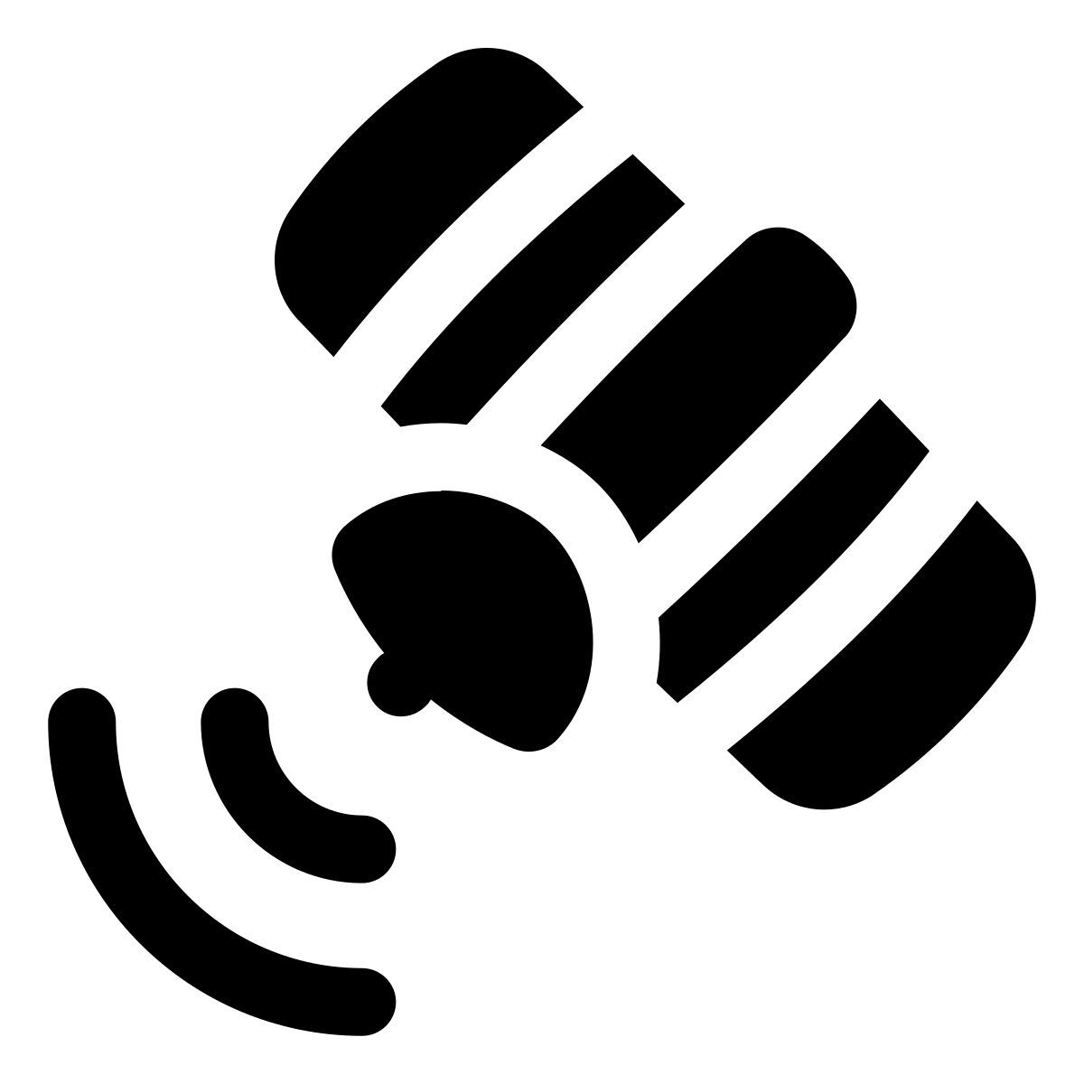 puffy filled style signalsendender satellit icon